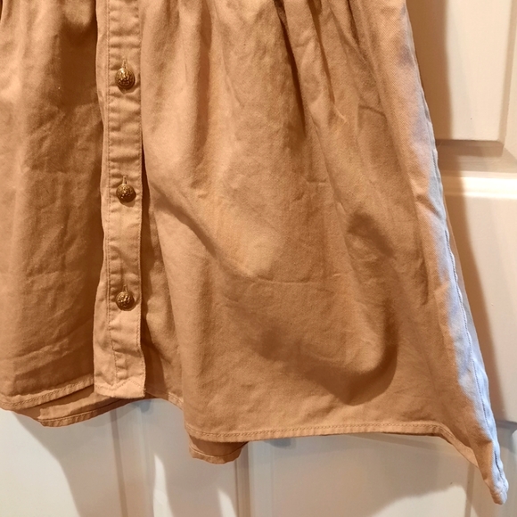 Polo Ralph Lauren Khaki Button Down Short Sleeve Cotton Dress size 16 - Picture 6 of 12